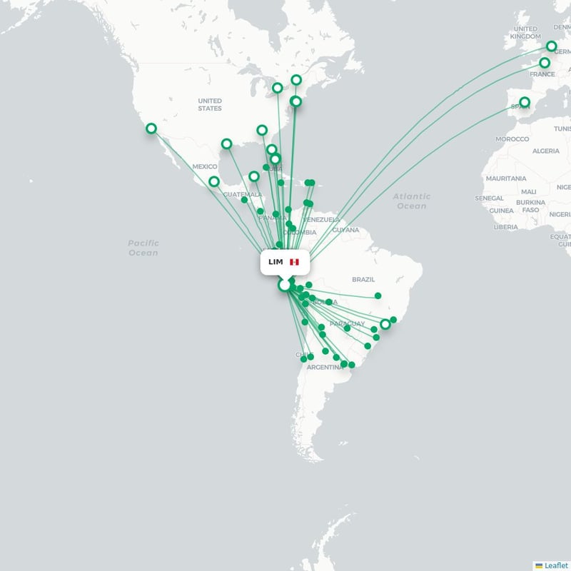 Route map Lima  LIM 