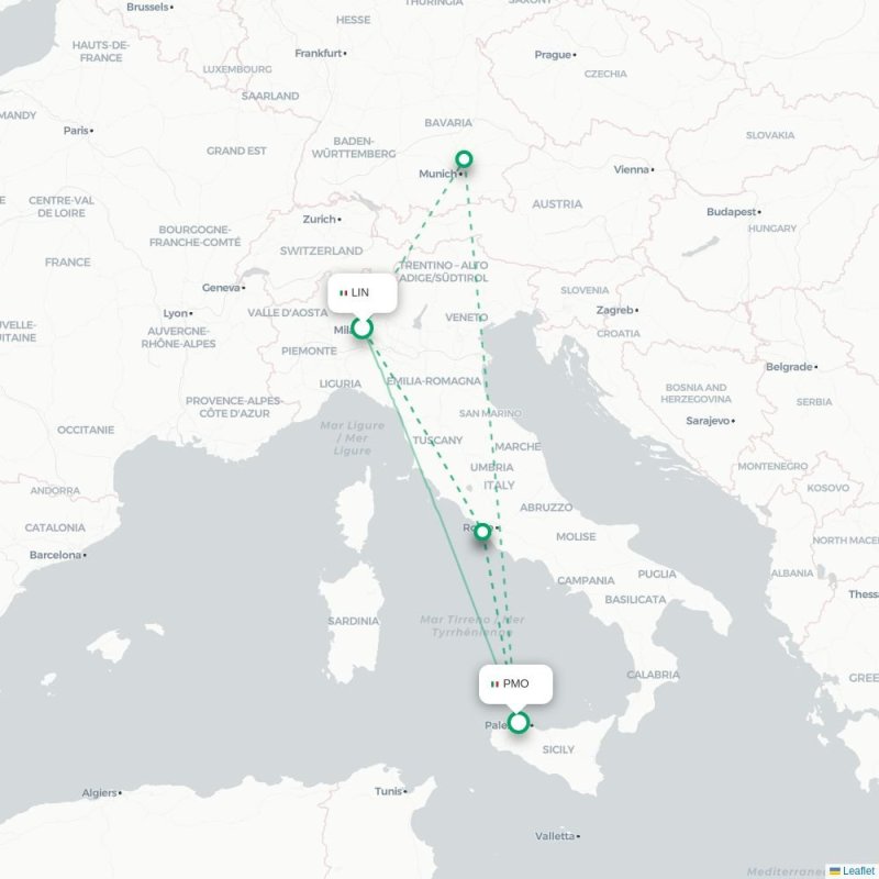 LIN - PMO route map