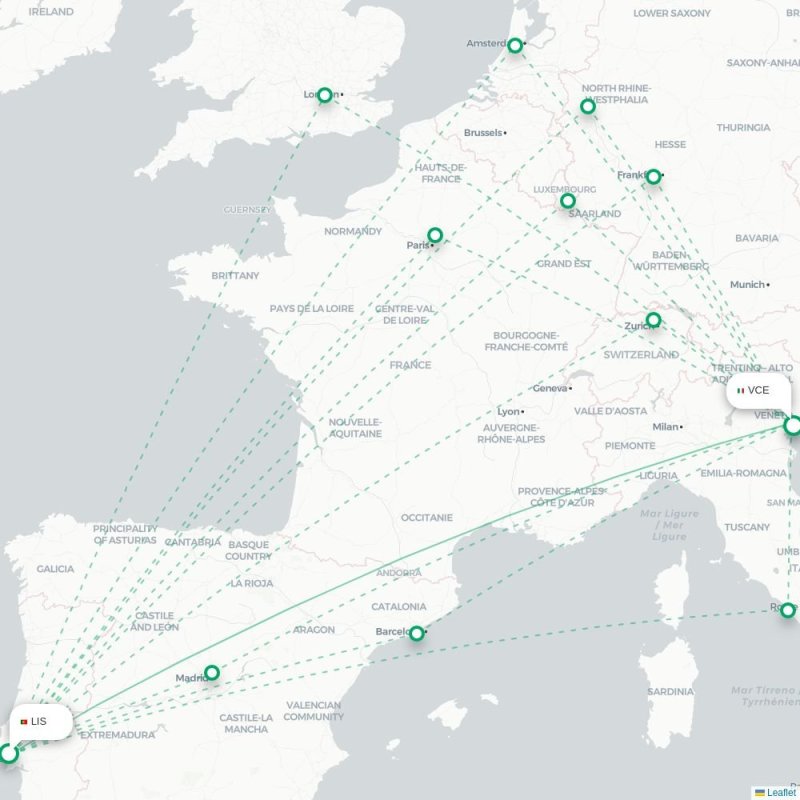 LIS - VCE route map