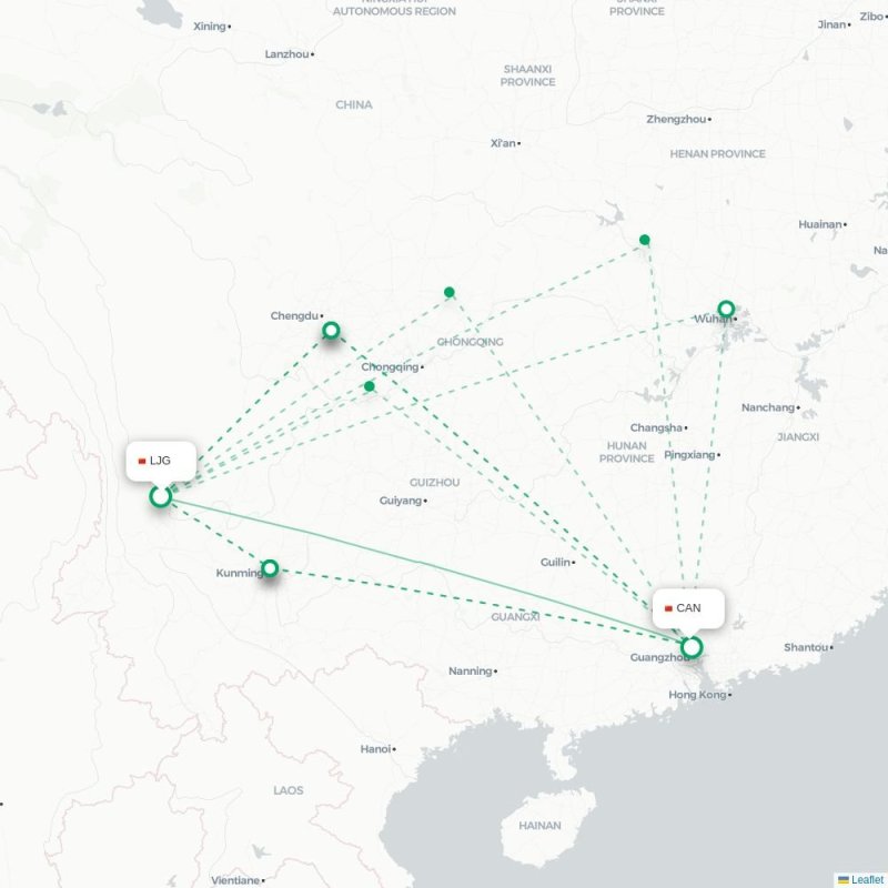 LJG - CAN route map