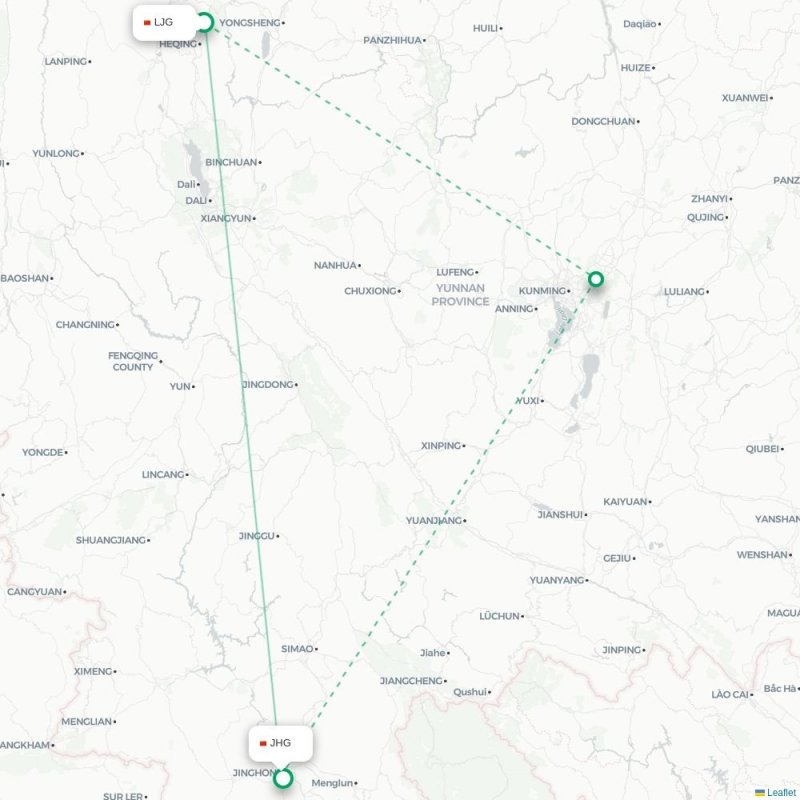 LJG - JHG route map
