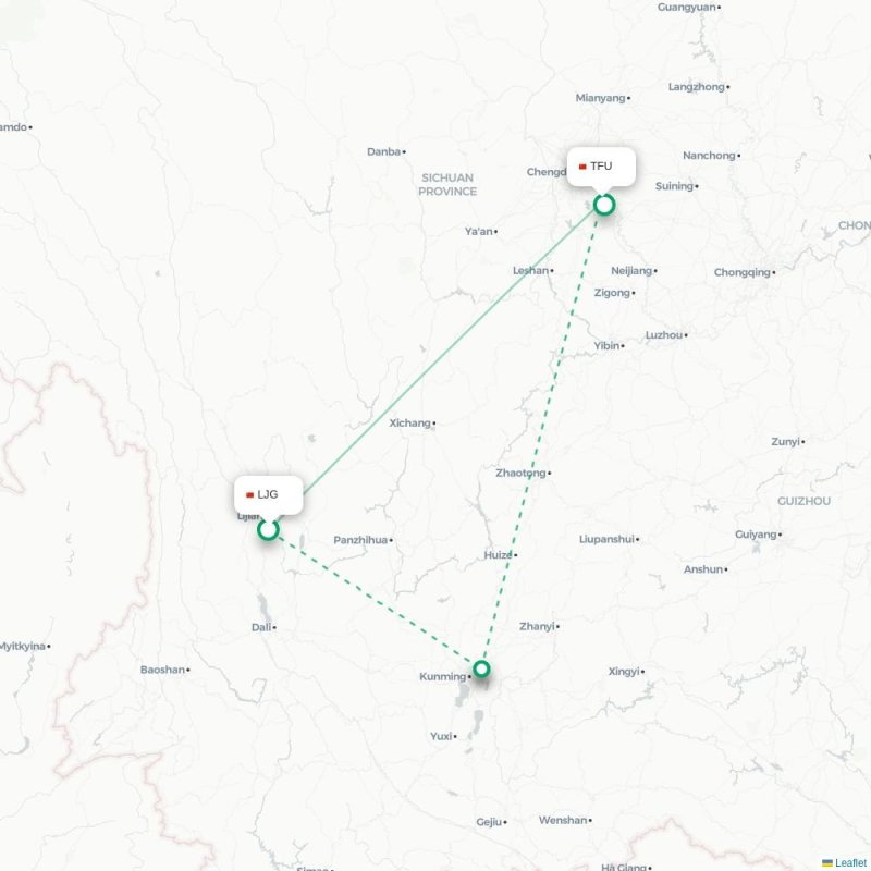LJG - TFU route map