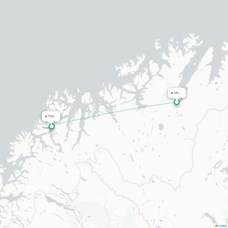 LKL - TOS route map