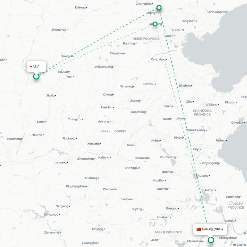 LLV - NKG route map