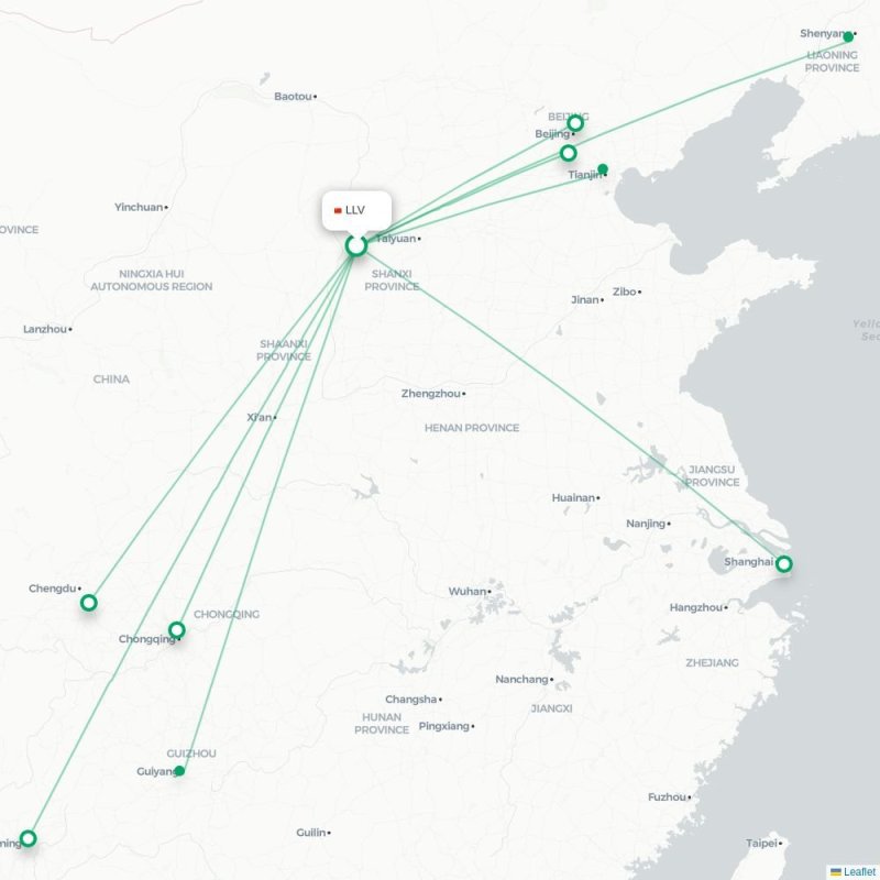 LLV - CKG route map