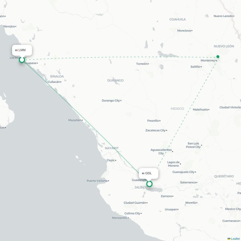 LMM - GDL route map