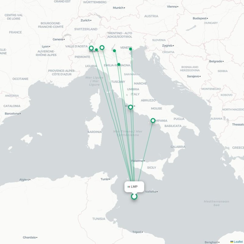 LMP - LIN route map