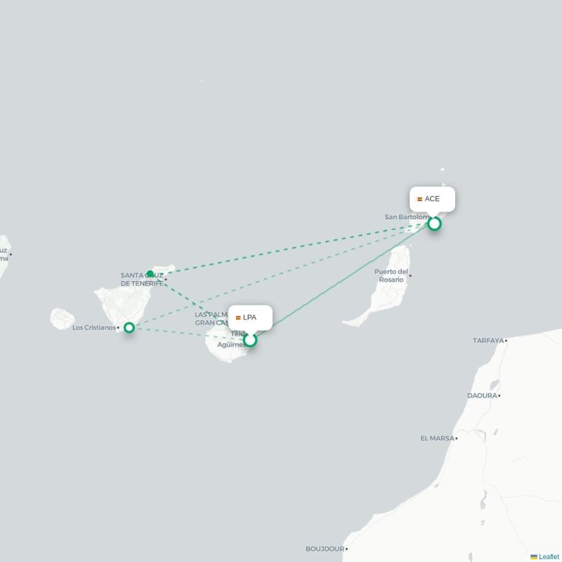 LPA - ACE route map