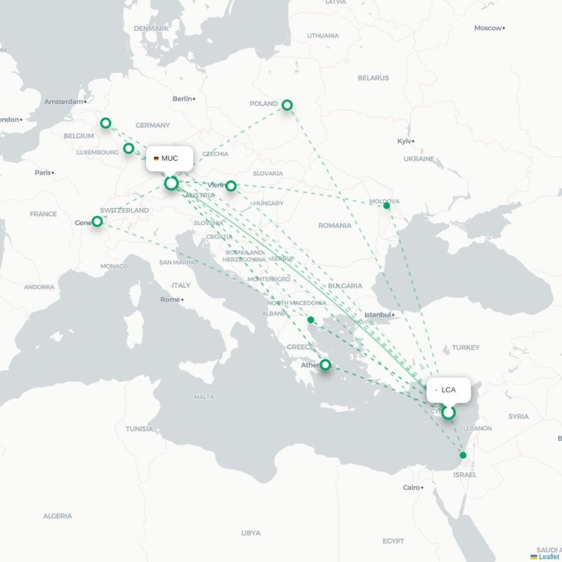 LPA - MUC route map