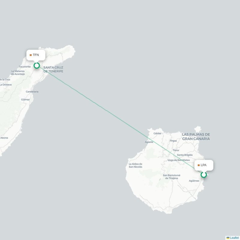 LPA - TFN route map