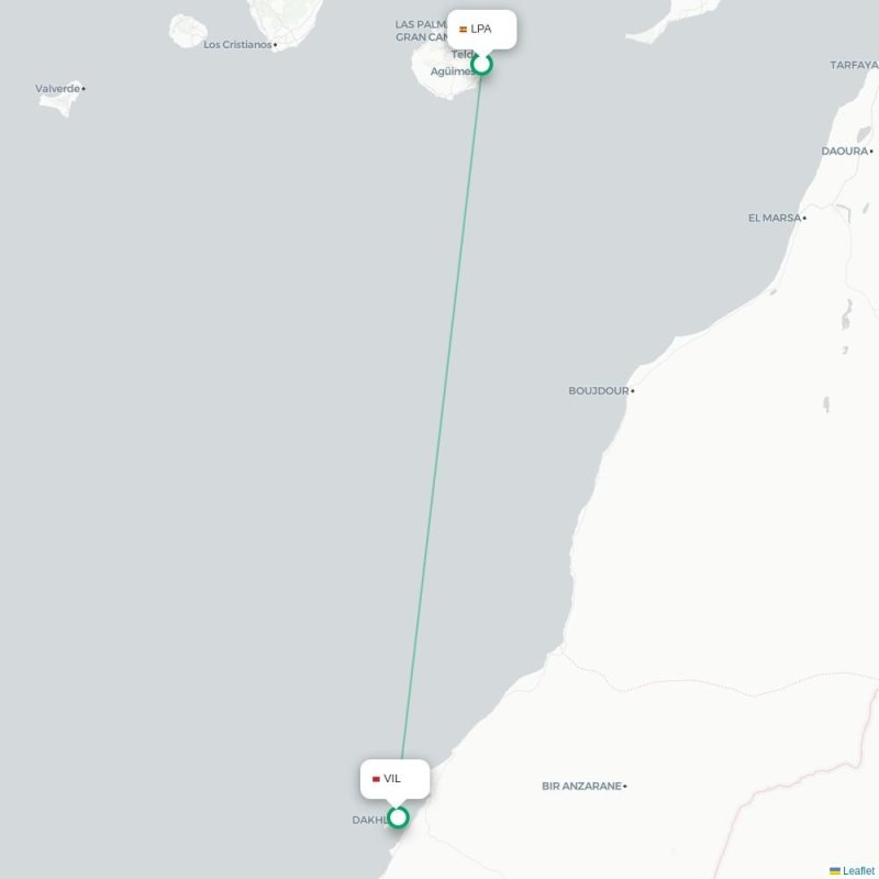 LPA - VIL route map