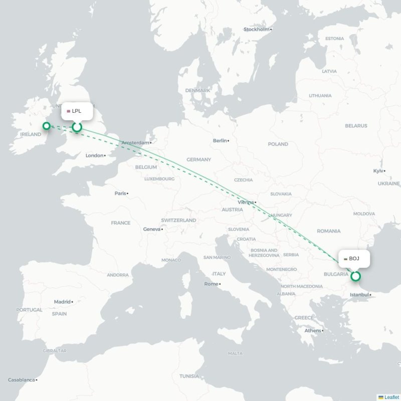 LPL - BOJ route map