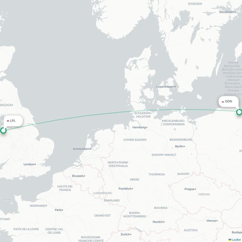 LPL - GDN route map