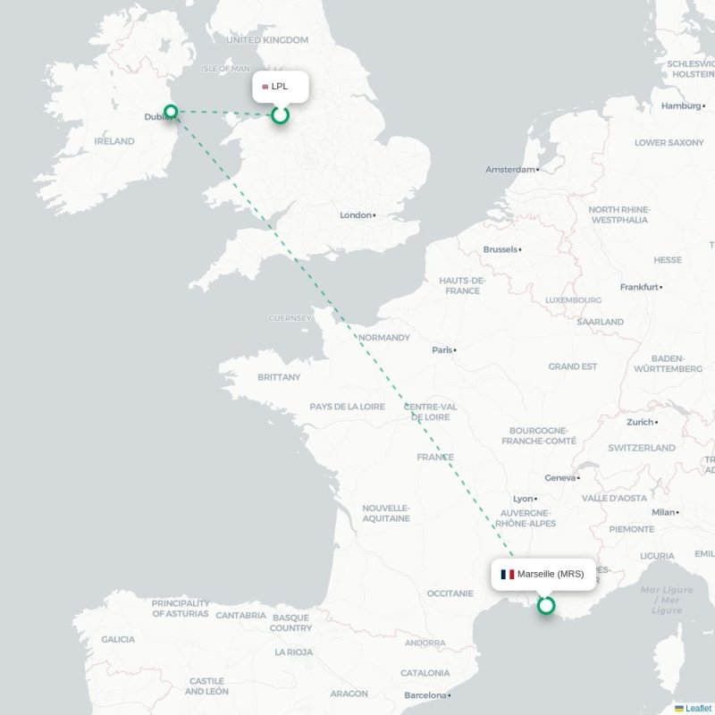 LPL - MRS route map