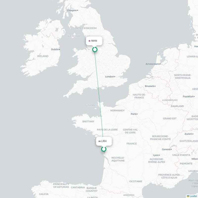 LRH - MAN route map