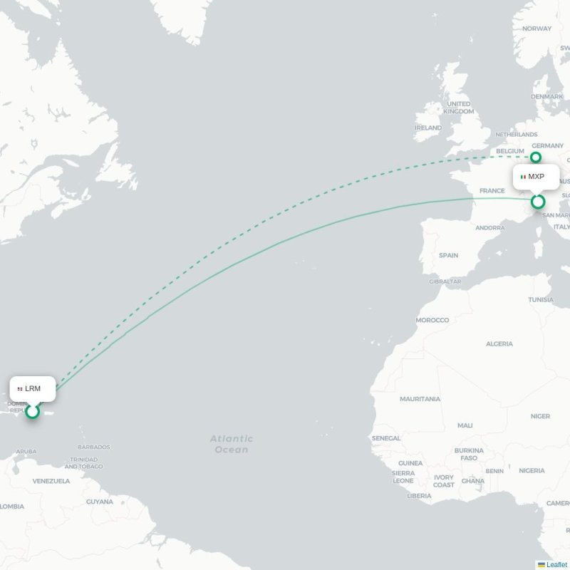 LRM - MXP route map