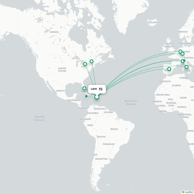 Route map La Romana  LRM 