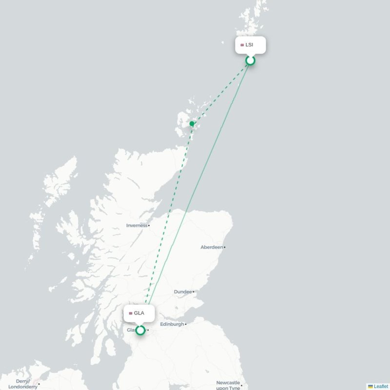LSI - GLA route map