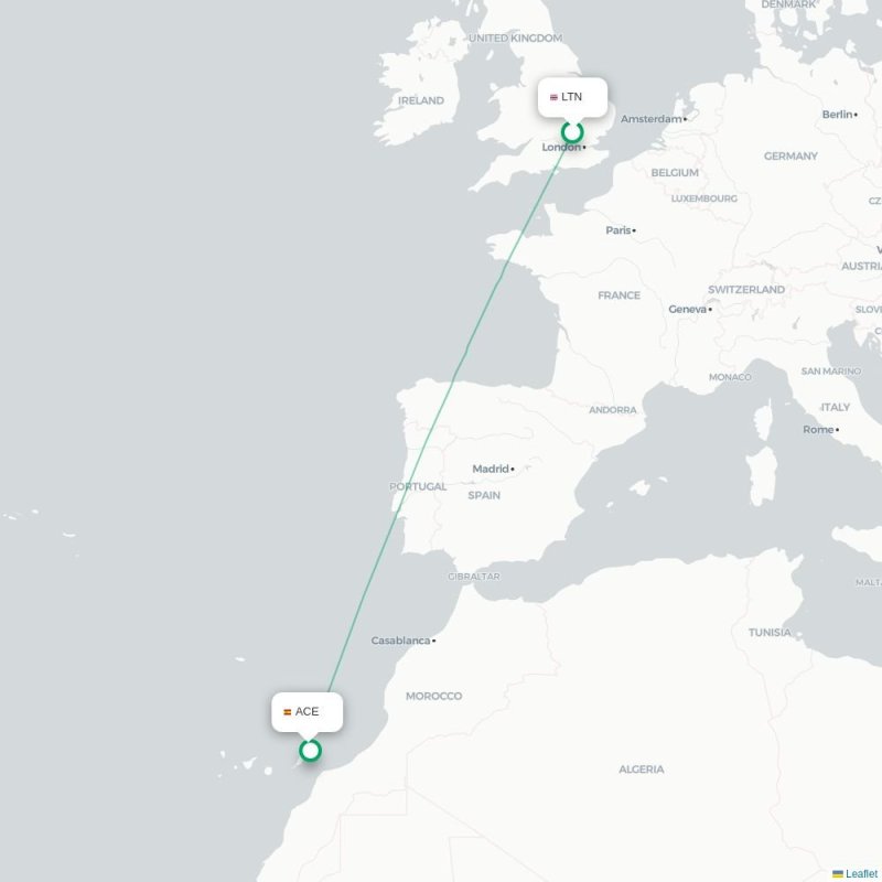 LTN - ACE route map