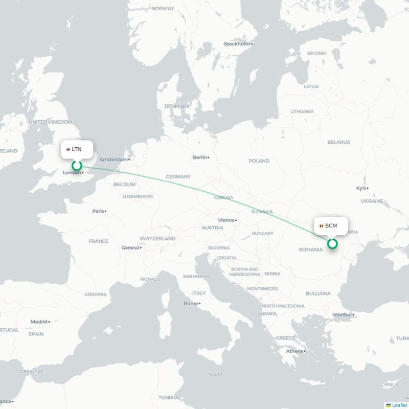 LTN - BCM route map