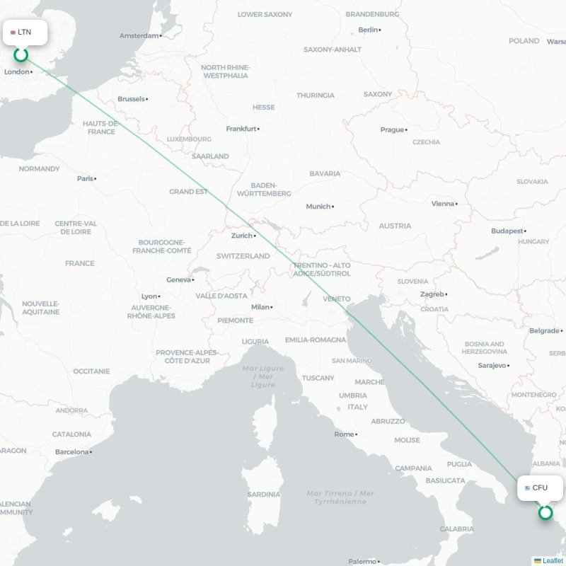 LTN - CFU route map