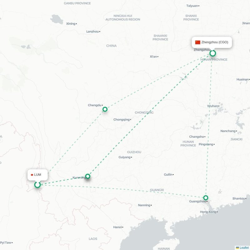 LUM - CGO route map