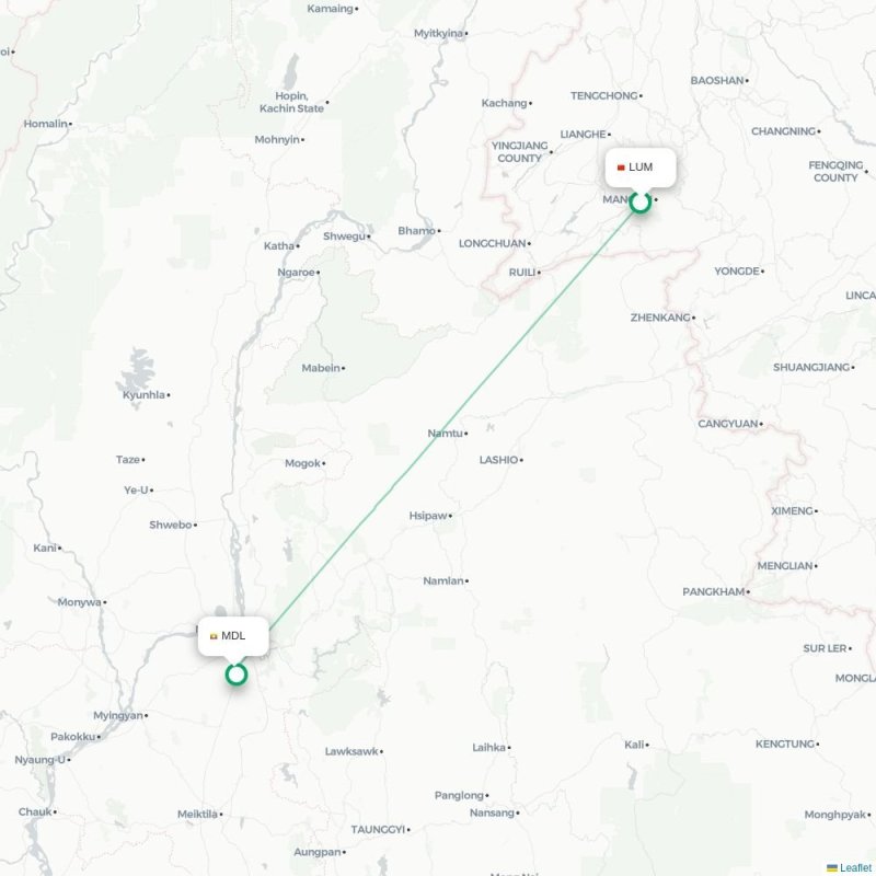 LUM - MDL route map