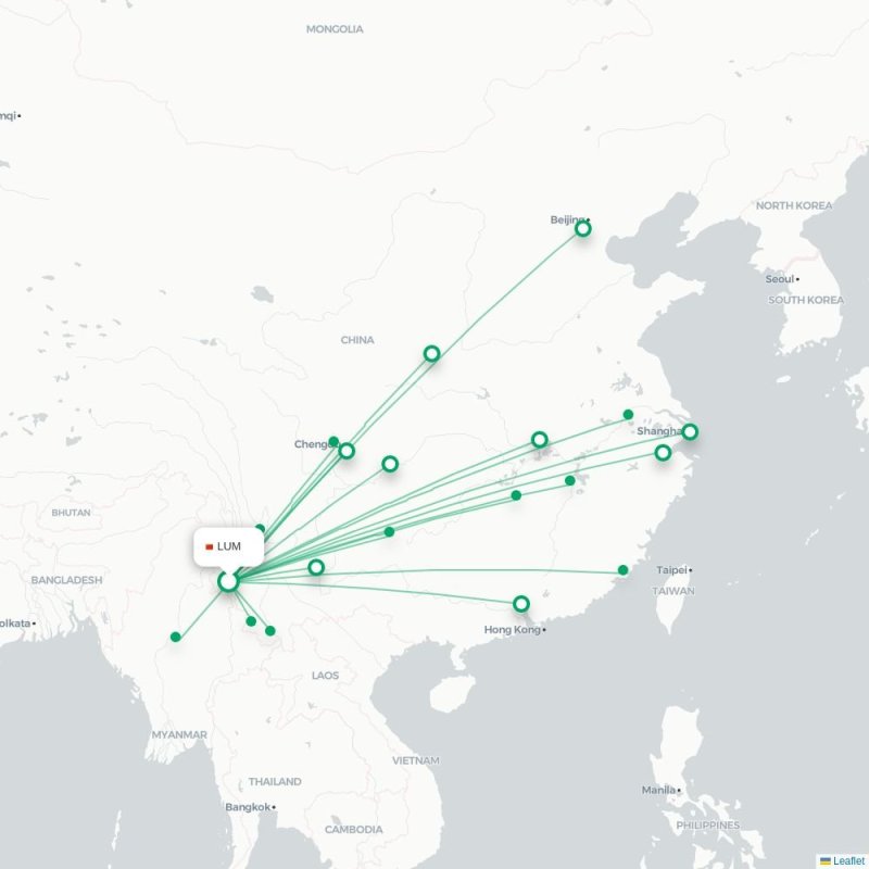 LUM - KWE route map