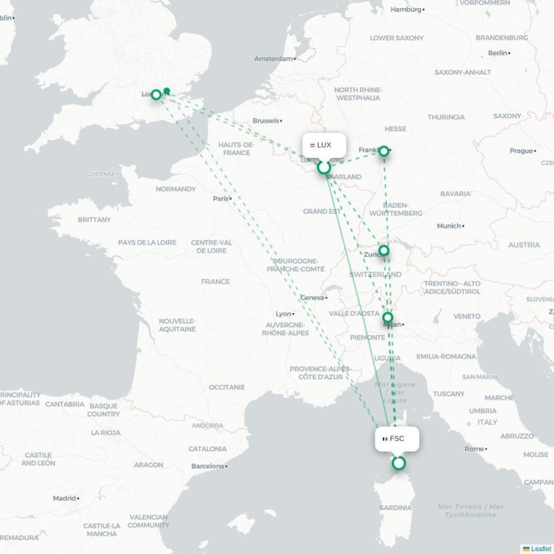 LUX - FSC route map