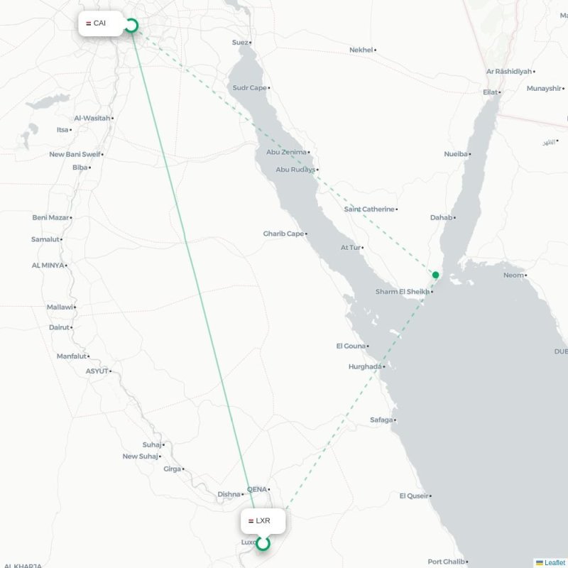 LXR - CAI route map