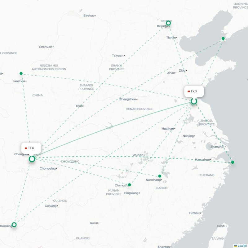 LYG - TFU route map