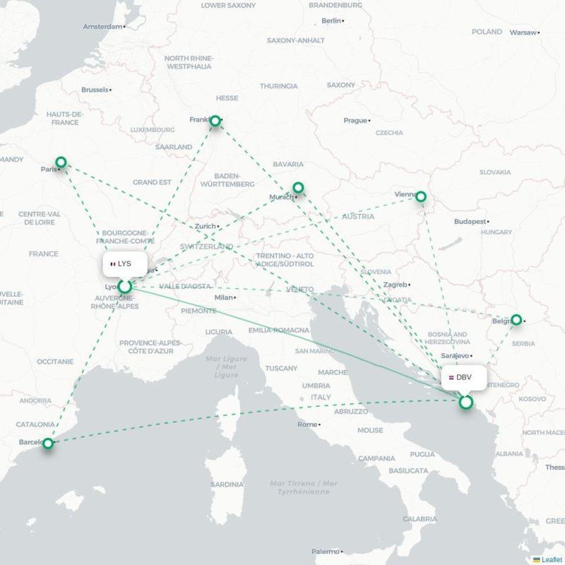 LYS - DBV route map