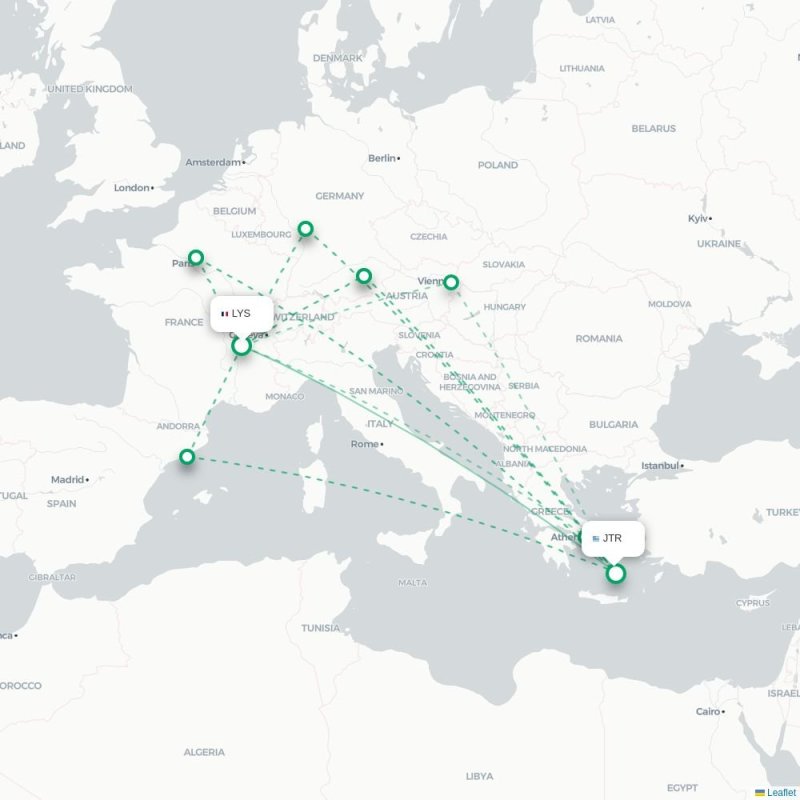 LYS - JTR route map