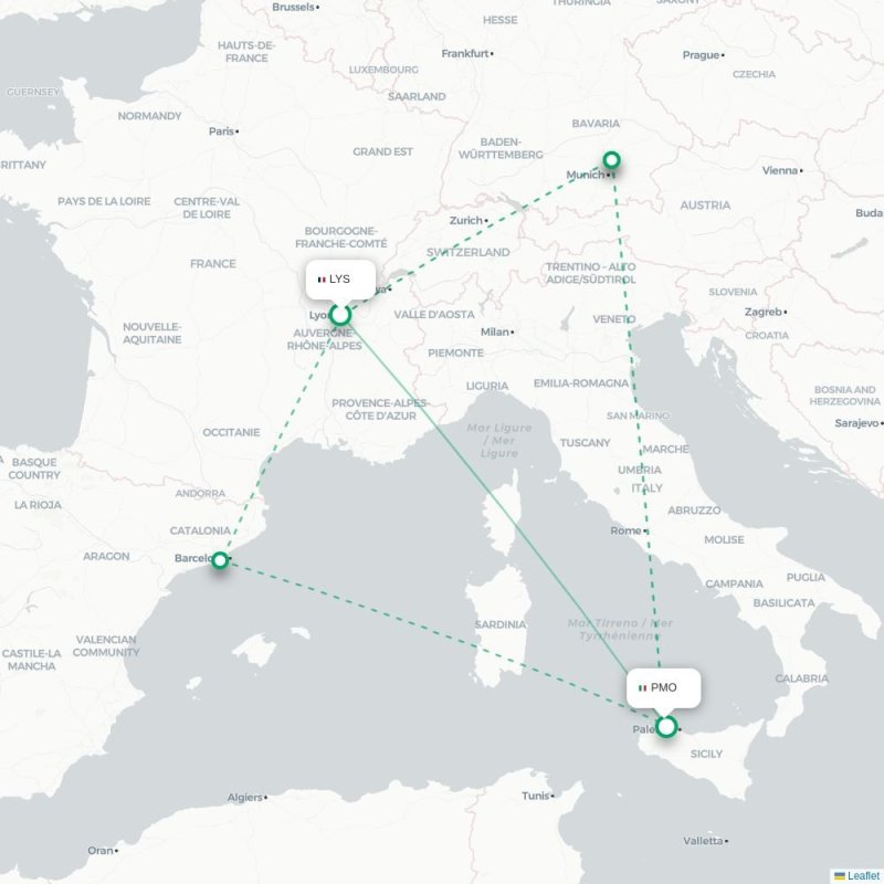 LYS - PMO route map