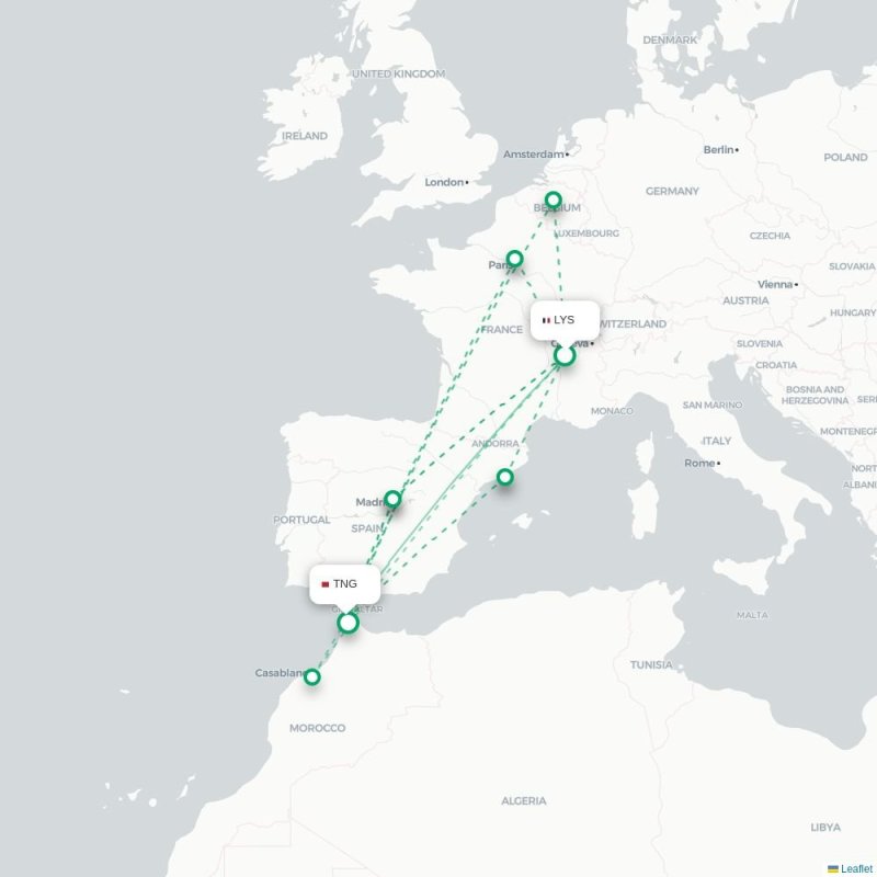 LYS - TNG route map