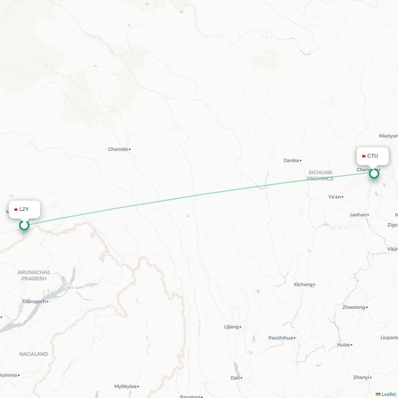 LZY - CTU route map