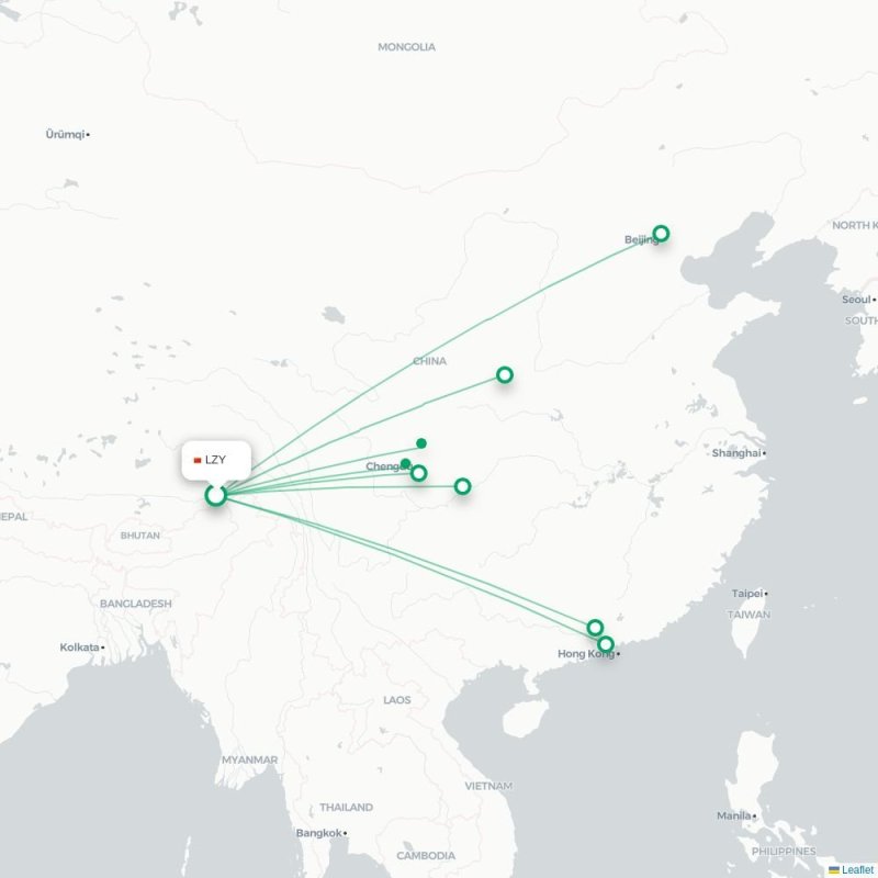 LZY - MIG route map