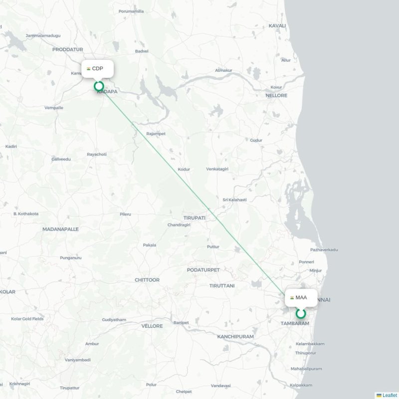 MAA - CDP route map