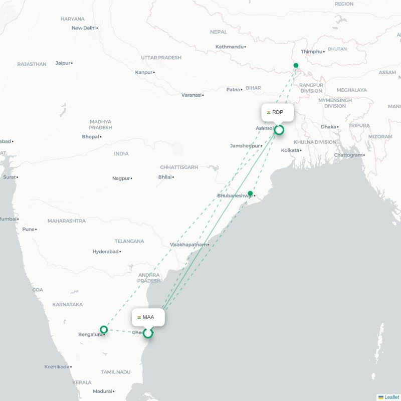 MAA - RDP route map