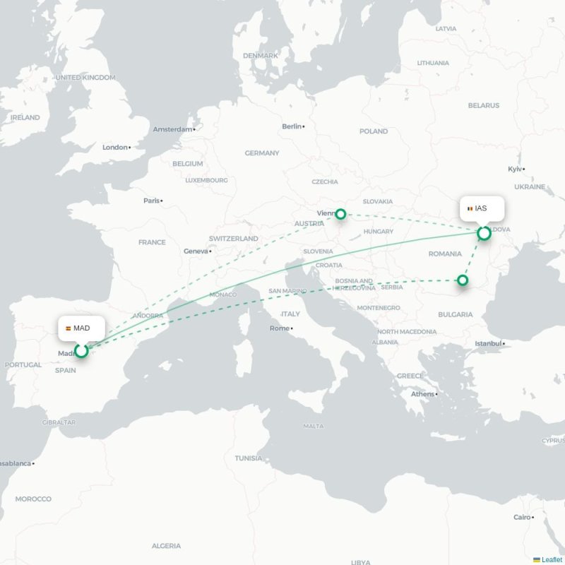 MAD - IAS route map