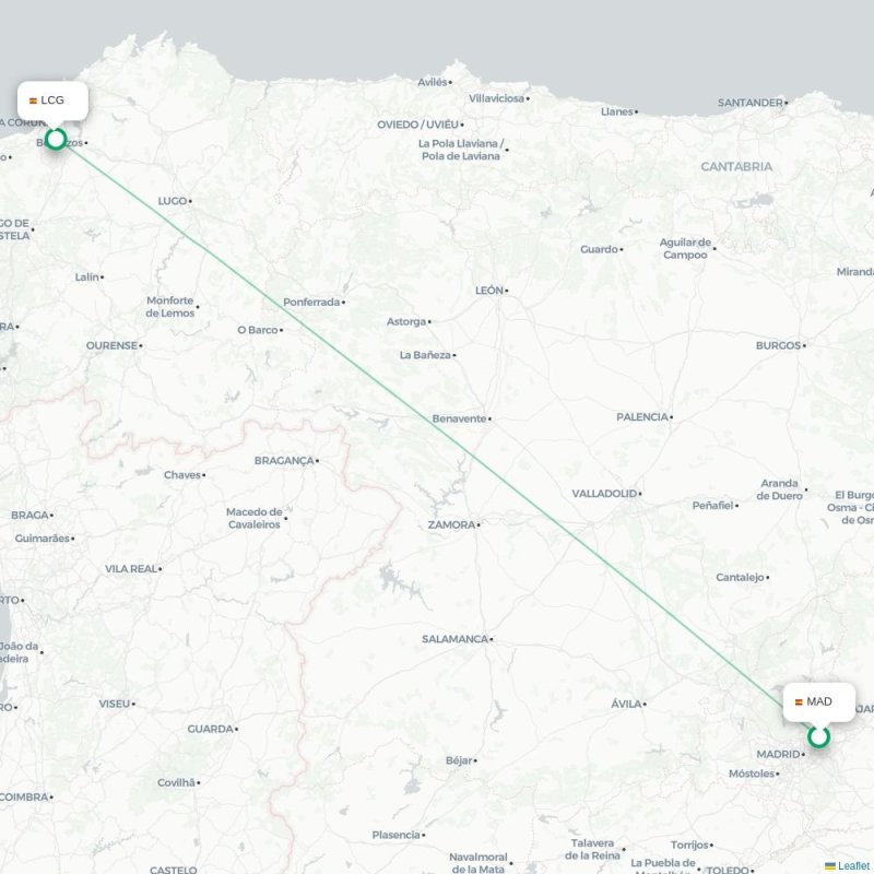 MAD - LCG route map