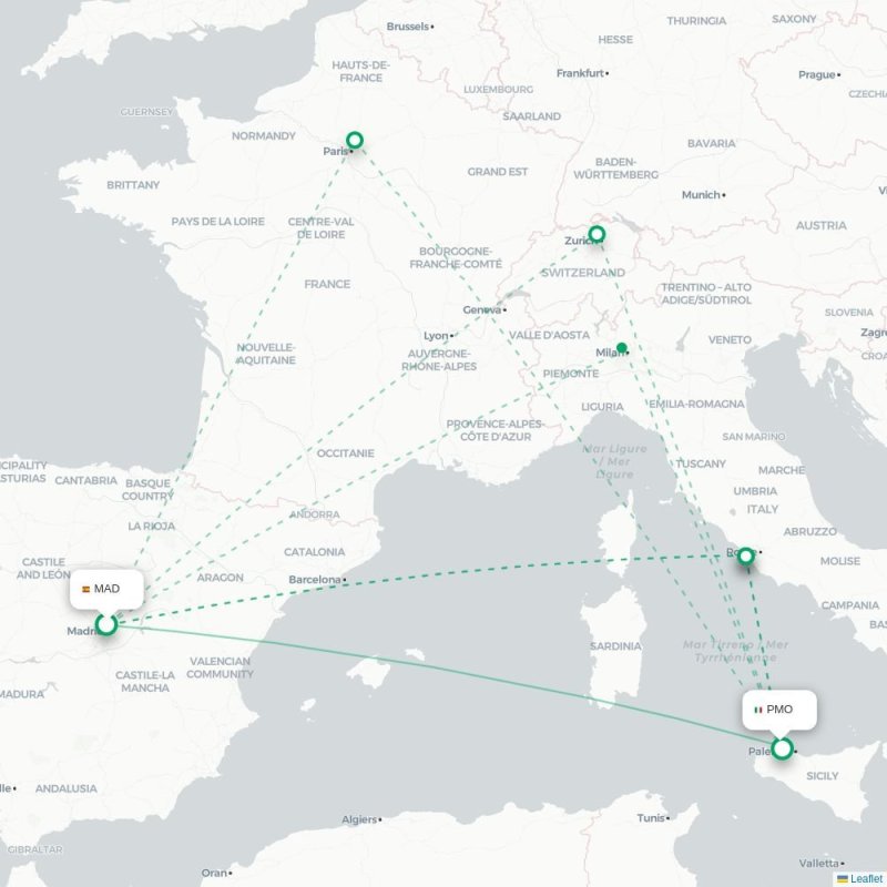 MAD - PMO route map