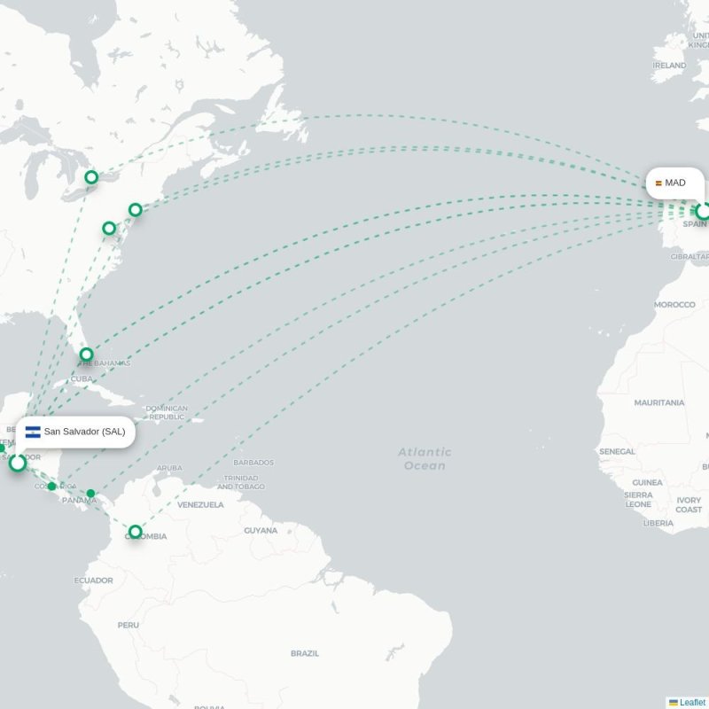 MAD - SAL route map