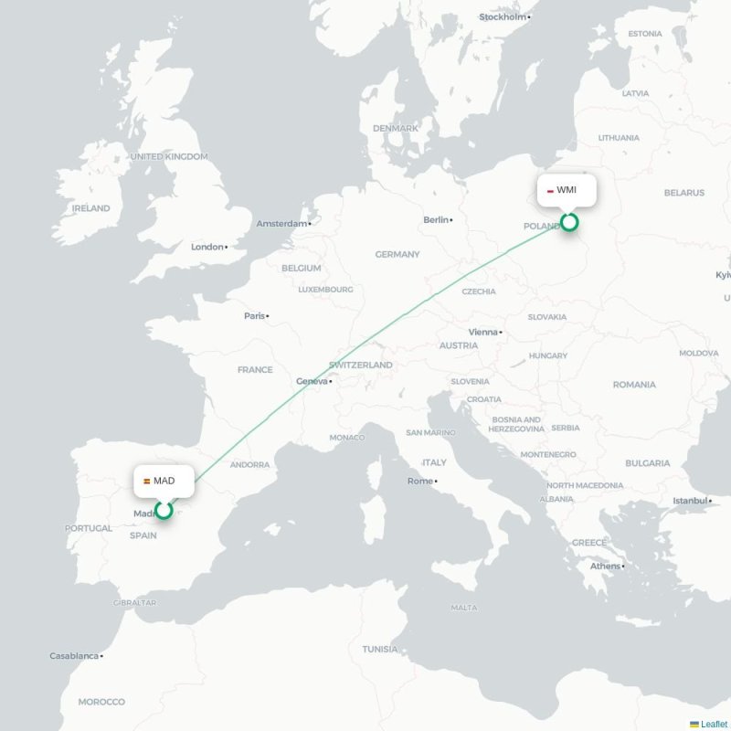 MAD - WMI route map