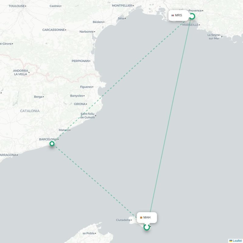 MAH - MRS route map