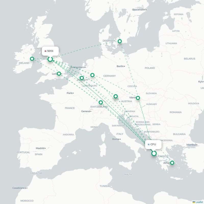 MAN - CFU route map