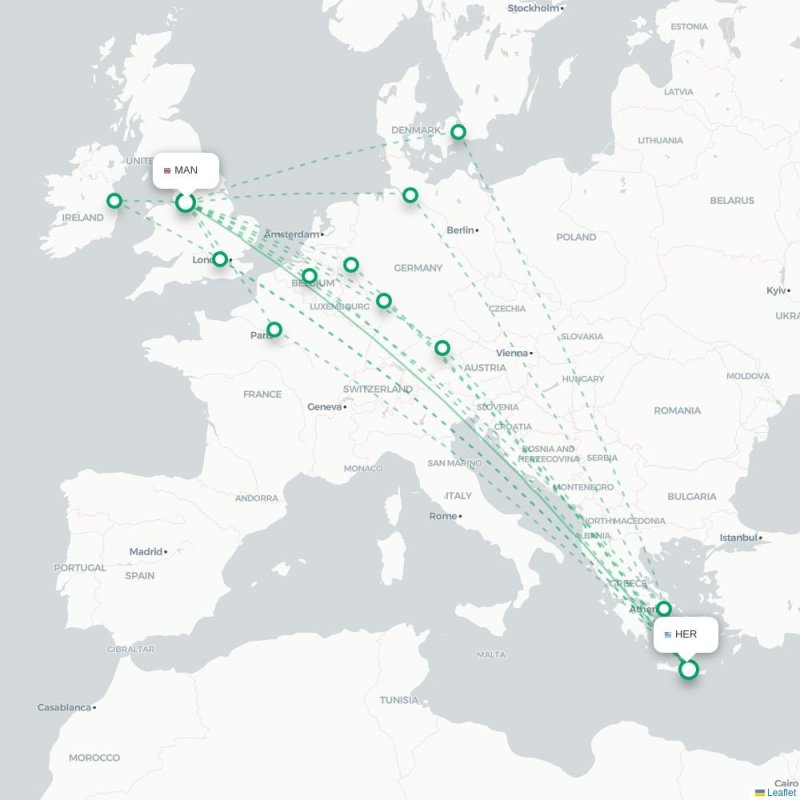 MAN - HER route map