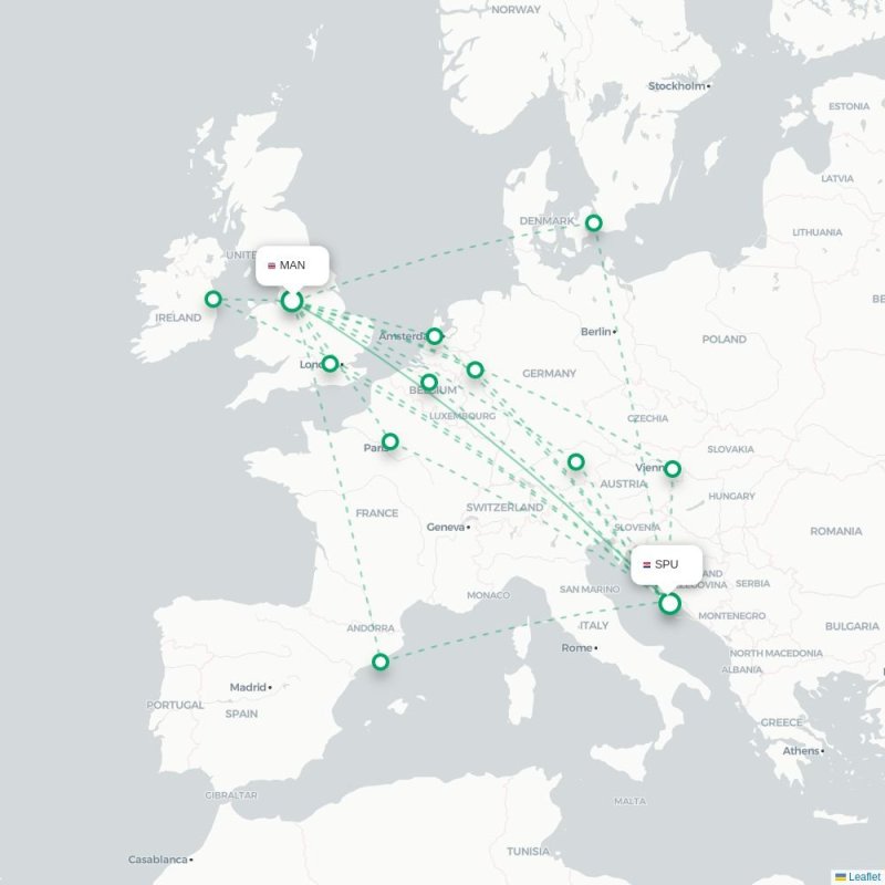 MAN - SPU route map
