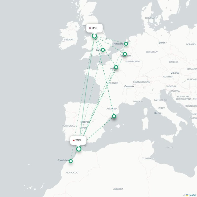 MAN - TNG route map