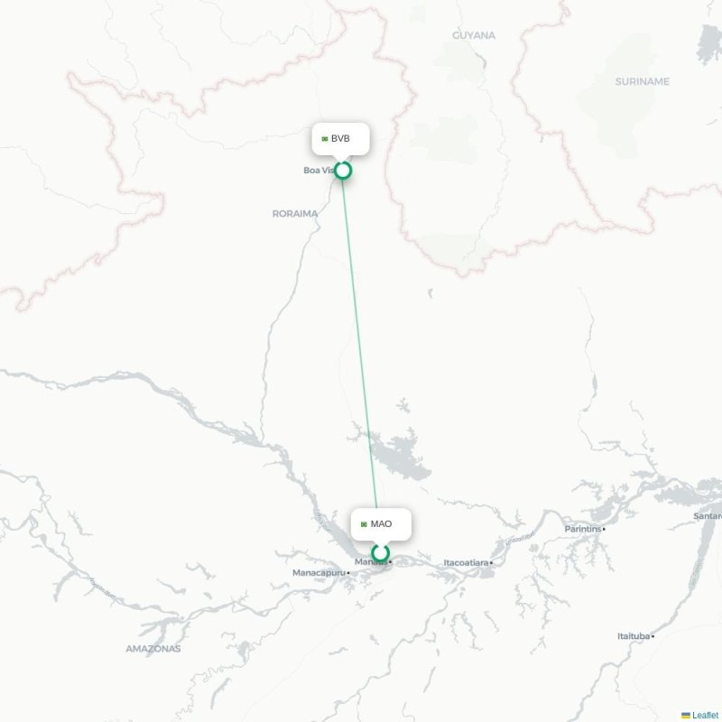 MAO - BVB route map